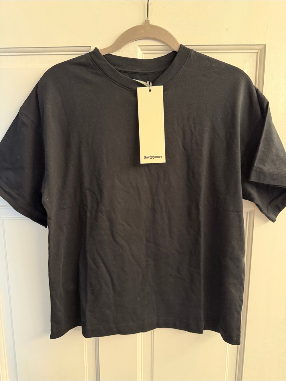 Thirty years black Crew Neck Tee by